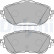 Brake Pad Set, disc brake LP2691 Delphi