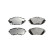 Brake Pad Set, disc brake LP2691 Delphi