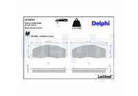 Brake Pad Set, disc brake LP2694 Delphi