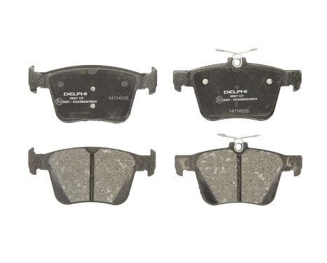 Brake pad set, disc brake LP2697 Delphi