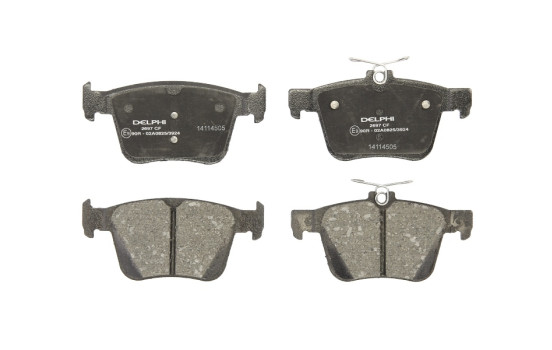 Brake pad set, disc brake LP2697 Delphi