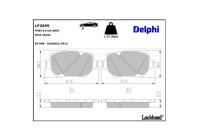 Brake Pad Set, disc brake LP2699 Delphi