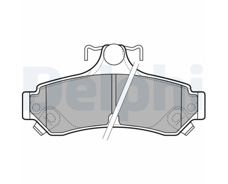 Brake Pad Set, disc brake LP2700 Delphi