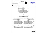 Brake Pad Set, disc brake LP2700 Delphi