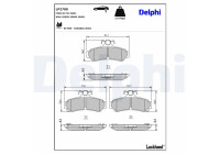 Brake Pad Set, disc brake LP2700 Delphi