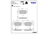 Brake Pad Set, disc brake LP2702 Delphi