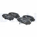 Brake Pad Set, disc brake LP2702 Delphi