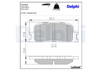 Brake Pad Set, disc brake LP2703 Delphi