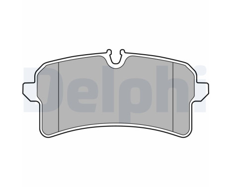 Brake Pad Set, disc brake LP2706 Delphi