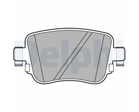 Brake Pad Set, disc brake LP2709 Delphi