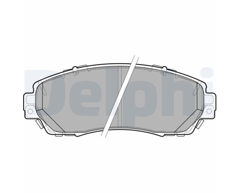 Brake Pad Set, disc brake LP2710 Delphi