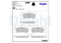 Brake Pad Set, disc brake LP2710 Delphi
