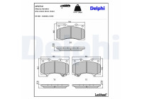 Brake Pad Set, disc brake LP2712 Delphi