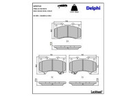 Brake Pad Set, disc brake LP2712 Delphi
