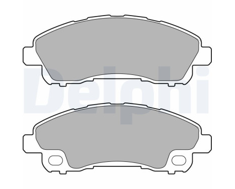 Brake Pad Set, disc brake LP2716 Delphi