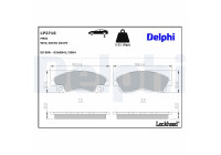 Brake Pad Set, disc brake LP2716 Delphi