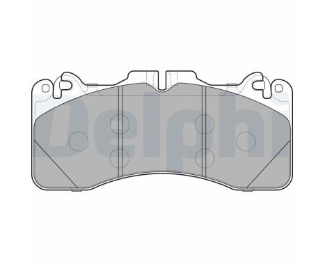 Brake pad set, disc brake LP2760 Delphi