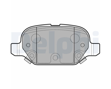 Brake Pad Set, disc brake LP2761 Delphi