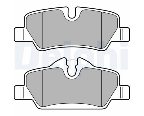 Brake Pad Set, disc brake LP2762 Delphi
