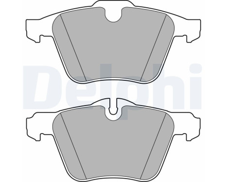 Brake pad set, disc brake LP2766 Delphi