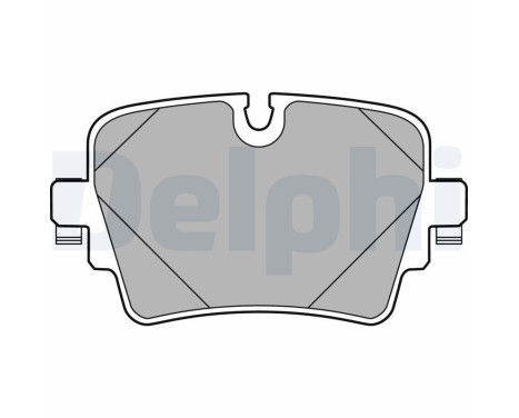 Brake Pad Set, disc brake LP2768 Delphi
