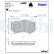 Brake pad set, disc brake LP3137 Delphi