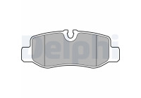 Brake Pad Set, disc brake LP3139 Delphi
