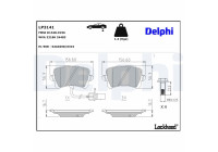 Brake Pad Set, disc brake LP3141 Delphi