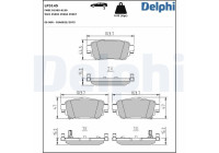 Brake Pad Set, disc brake LP3145 Delphi