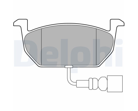 Brake Pad Set, disc brake LP3146 Delphi