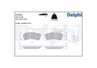 Brake Pad Set, disc brake LP3153 Delphi
