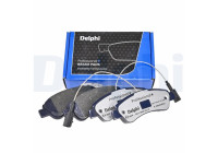 Brake pad set, disc brake LP3153LC Delphi