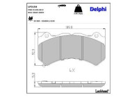 Brake Pad Set, disc brake LP3154 Delphi