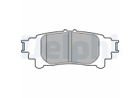 Brake Pad Set, disc brake LP3155 Delphi