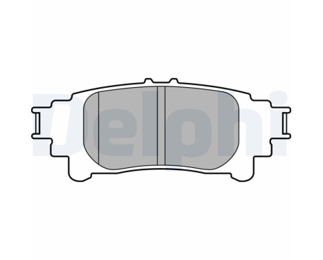 Brake Pad Set, disc brake LP3155 Delphi