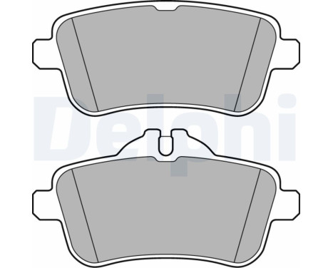 Brake Pad Set, disc brake LP3159 Delphi