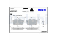 Brake Pad Set, disc brake LP3159 Delphi