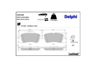 Brake Pad Set, disc brake LP3159 Delphi