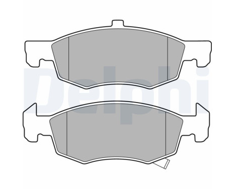 Brake Pad Set, disc brake LP3163 Delphi