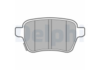 Brake Pad Set, disc brake LP3165 Delphi