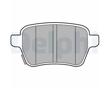 Brake Pad Set, disc brake LP3165 Delphi