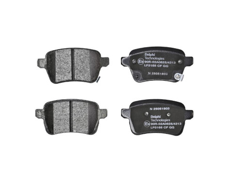 Brake Pad Set, disc brake LP3165 Delphi, Image 3