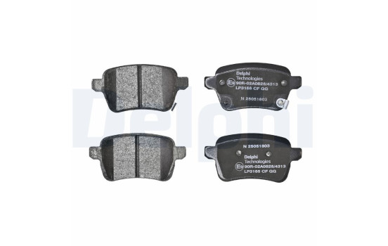 Brake Pad Set, disc brake LP3165 Delphi, Image 2