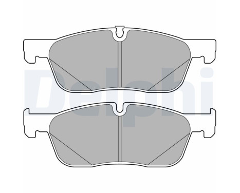 Brake Pad Set, disc brake LP3166 Delphi