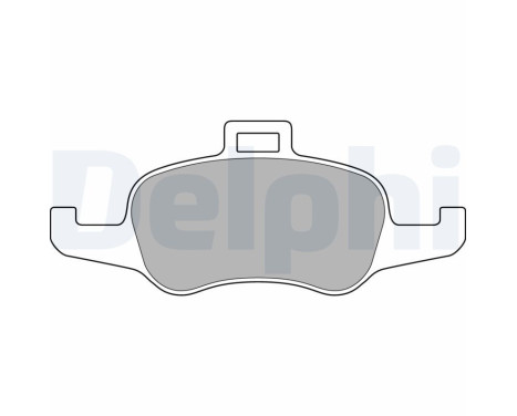 Brake Pad Set, disc brake LP3168 Delphi