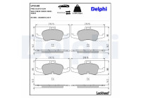 Brake Pad Set, disc brake LP3168 Delphi