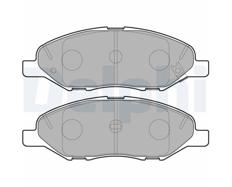 Brake Pad Set, disc brake LP3169 Delphi