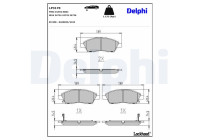 Brake Pad Set, disc brake LP3170 Delphi