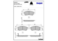 Brake Pad Set, disc brake LP3170 Delphi