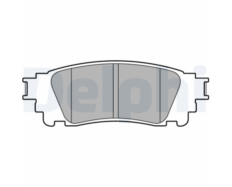 Brake Pad Set, disc brake LP3171 Delphi